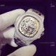 Swiss Copy Patek Philippe Nautilus Ice Out Watch Stainless Steel White Hollow (5)_th.jpg